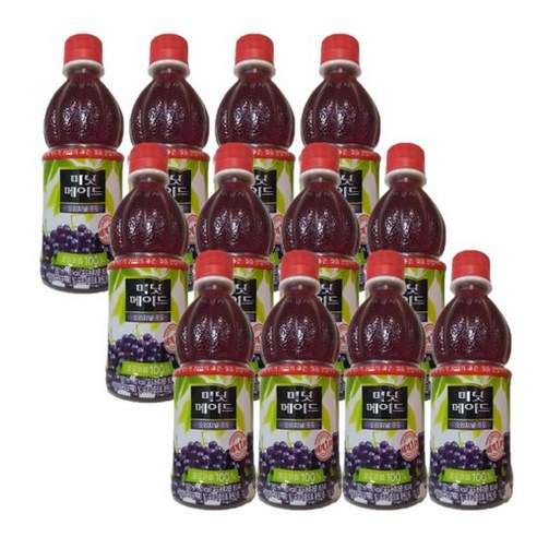 미닛메이드 포도주스, 350ml, 12개