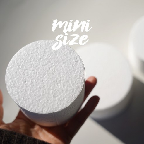 원형스티로폼 공예용 지름10cm 미니케이크사이즈 클레이케이크 주문제작가능, 10cnx10cm