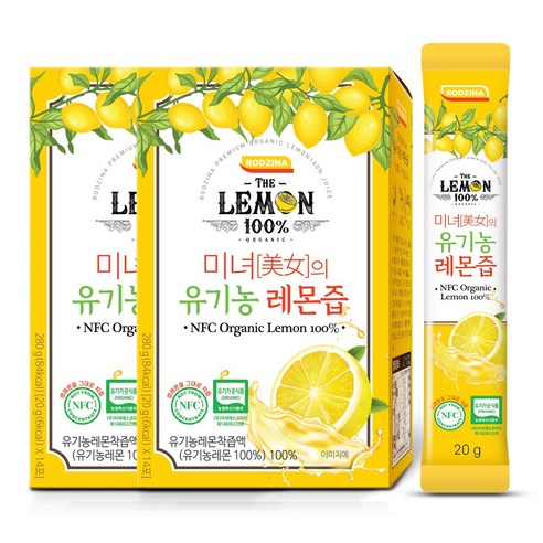 하루 1레몬 유기농 100% 리얼착즙 레몬즙, 280g, 8개
