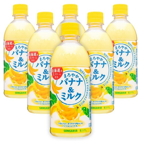 일본 산가리아 부드러운 마로야카 바나나향 우유 500ml, 500ml