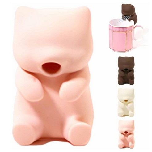 뜨꺼운 물 국물 식혀주는 후후곰 미니 쿨링 곰 선풍기