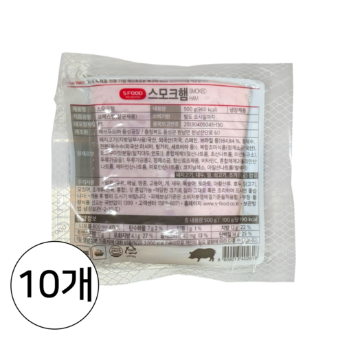 에쓰푸드 스모크햄 500g