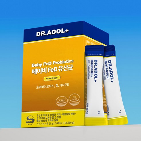 닥터아돌 베이비 FeD 유산균 30포 (30일분)