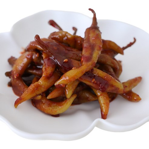 [여우마을 수제반찬] 촌스러운 양념고추장아찌 업소용 고추장아찌, 1kg, 3개