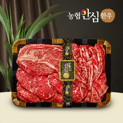 농협안심한우 1등급 소한마리 모듬 구이용 한우선물세트, 1세트