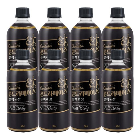 롯데칠성음료(주) 칸타타 콘트라베이스 블랙앤샷, 500ml, 8개