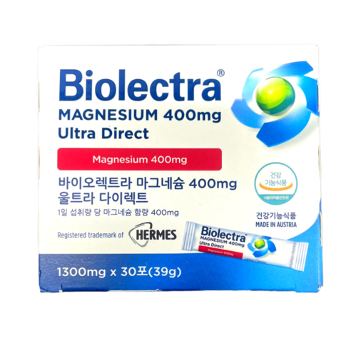 바이오렉트라 헤어메스 마그네슘 400 울트라 다이렉트 x 30포