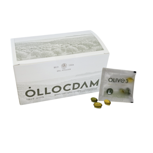 올록담 올리브3 프리미엄 EVOO 72캡슐 올리브유, 1정, 36g, 72개