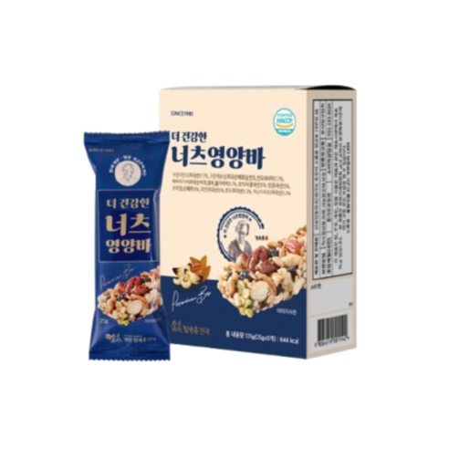김규흔 한과 더 건강한 너츠 영양바 총25개입 (5개입 x 5)
