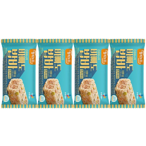 CJ 헬씨누리 바빠도 밥바 참치마요 100g x 4개 / 냉동 주먹밥