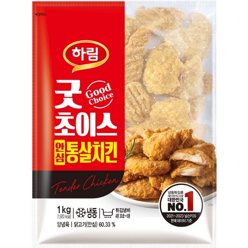 하림 굿초이스 안심통살치킨 1kg, 1kg, 1개