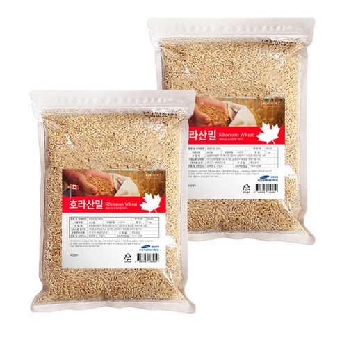 진짜 원료 캐나다산 고대곡물 호라산밀 카무트 2kg x 2개