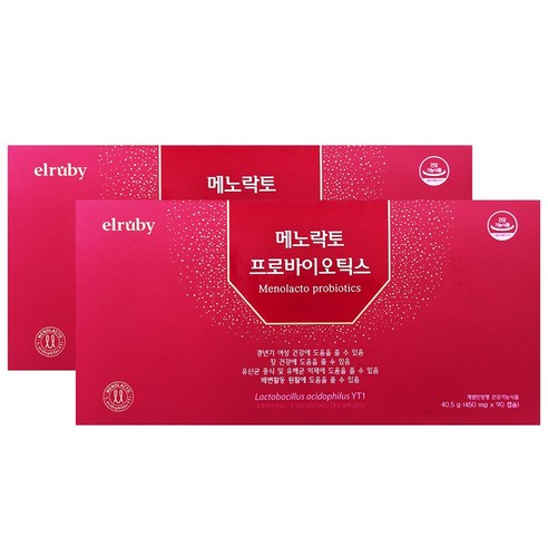 기타 휴온스 엘루비 메노락토 프로바이오틱스 450mg x 90캡슐 2박스