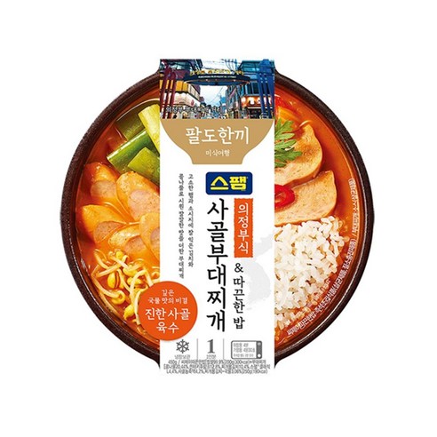 팔도한끼 의정부식 스팸사골부대찌개밥 450g x 5개