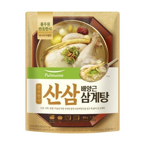 풀무원 반듯한식 산삼배양근 삼계탕 실온