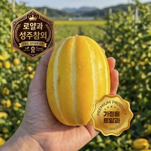 [타임특가] 성주참외 고당도 가정용 로얄과 실속형, 1박스, 로얄과 5kg