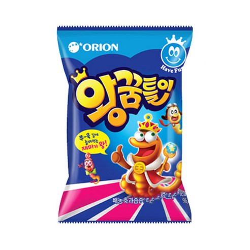 오리온 왕꿈틀이 98gX9봉 젤리/지렁이젤리/제리/간식, 98g, 9개