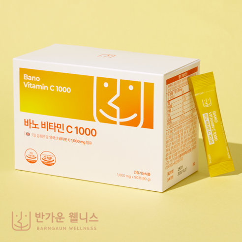 (영국산 비타민C) 바노 비타민C 1000mg x 90포, 3박스, 90g