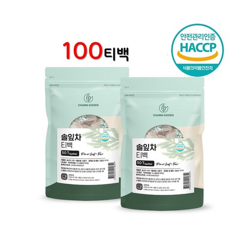 솔잎차 국내산 곰솔잎 100% 삼각티백 해썹, 2g, 50개입, 2개