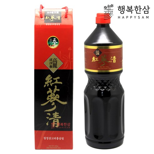 고려홍삼청 홍삼추출액 25% 함유 대용량 청정인삼 청정삼