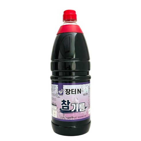 장터엔 참기름 참깨분100% 1.8L