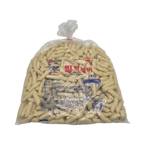 [낱개] 맛플랜 비비푸드 밀 당일 떡볶이 떡 (중) 2kg, 1개