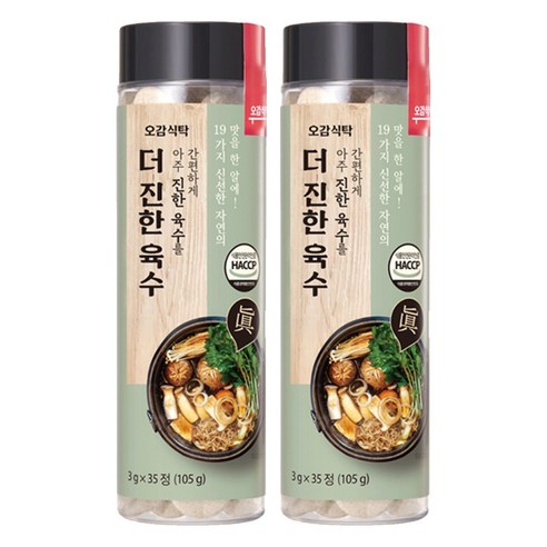 오감식탁 더 진한 육수, 105g, 2개