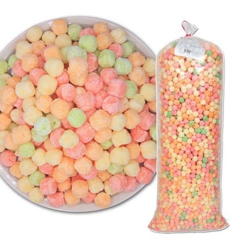 웰링스 우리식품 업소용 대용량 뻥튀기 박스포장 앵두콘4kg