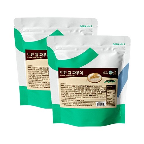 민트라벨 이천 쌀파우더 800g 2개세트