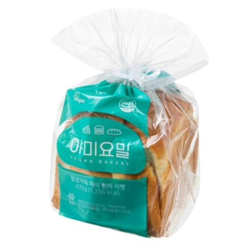 야미요밀 정성가득 채식 현미 식빵 (냉동), 1개, 435g