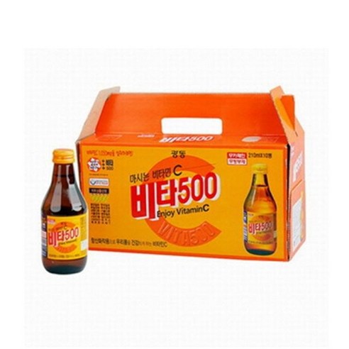 광동제약 비타500 비타오백 아연 마시는 비타민C 180ml (10병), 180ml, 10개