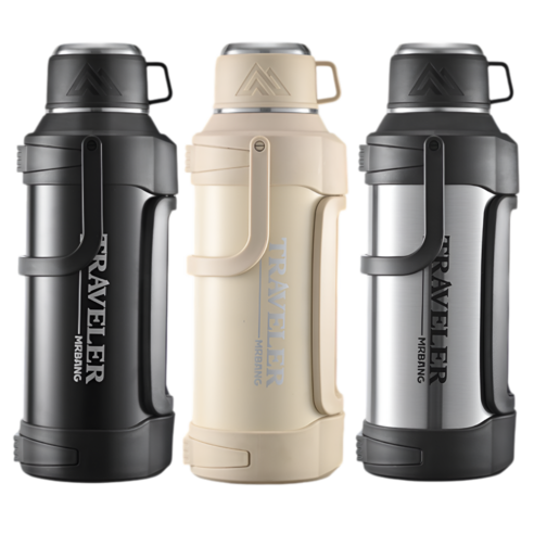 코코리브 대용량 보온보냉병, 1개, 3000ml, 스틸
