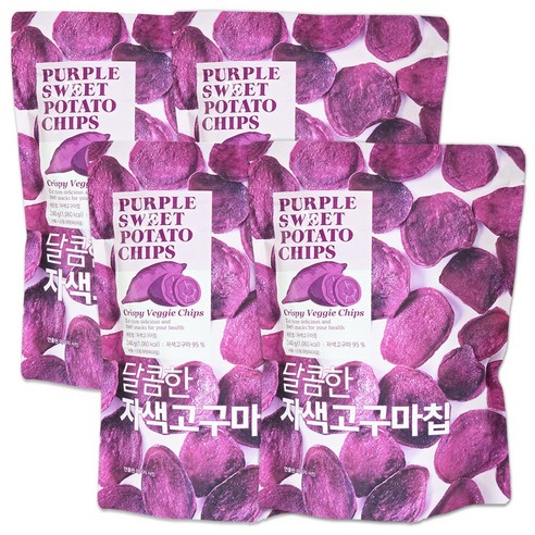 달콤한 자색고구마칩 240g, 4개