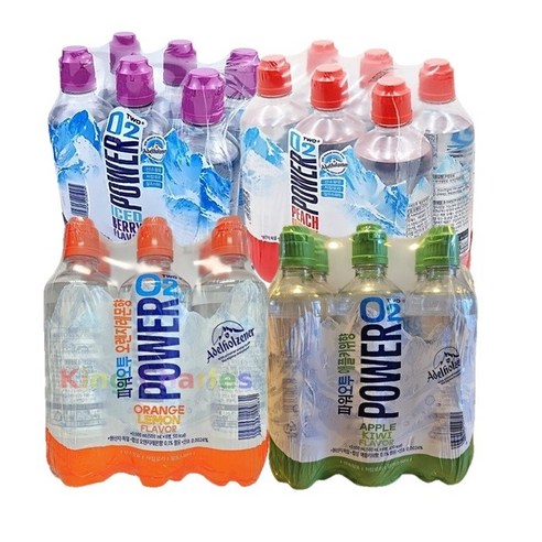 농심 파워오투 4가지맛 혼합 500ml x 6개씩 (24개)