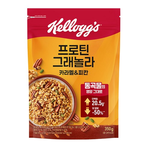 켈로그 프로틴 그래놀라 카라멜 앤 피칸