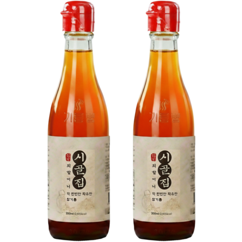 시장쏙 시골집 외할머니 참기름, 300ml, 2개