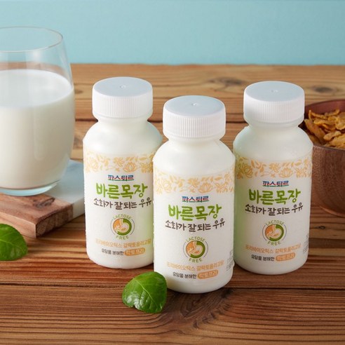 파스퇴르 바른목장우유 소화 잘되는 우유 180ml, 180ml, 24개