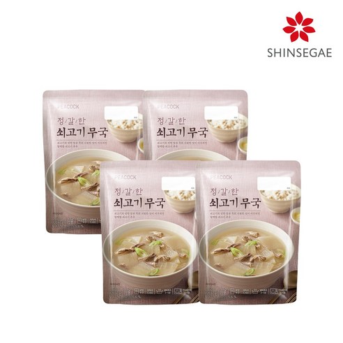 [피코크] 정갈한 쇠고기 무국 500g x 4팩