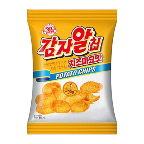 영양제과 감자알칩 치즈마요맛 24g x 30개 카사바칩 불량식품 스윙칩