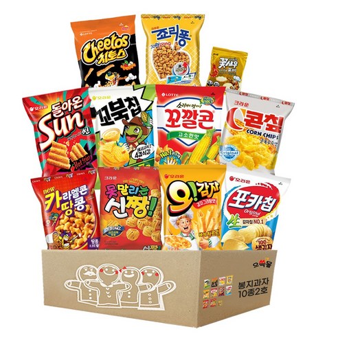 으쓱몰 봉지과자 2호, 1세트, 10종