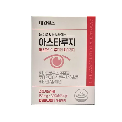 대원헬스 아스타루지 180mg 30캡슐 아스타잔틴 루테인 지아잔틴