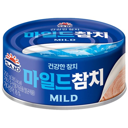 사조 마일드 참치 안심따개, 250g, 5개
