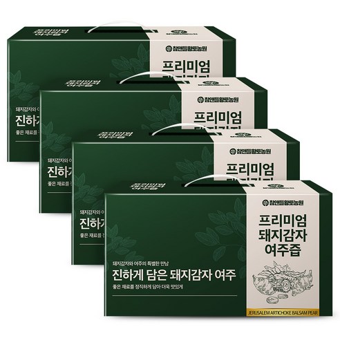 참앤들황토농원 프리미엄 국내산 돼지감자즙 여주즙, 80ml, 120개