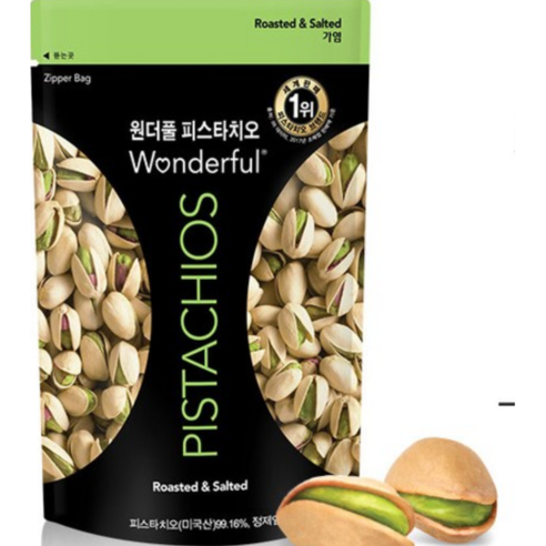 원더풀 피스타치오 가염, 500g, 4개