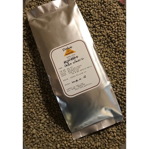 [강릉 1인 로스터리] 돌체비타 블렌딩 커피 원두 수제 로스팅, 500g, 1개, 홀빈(분쇄안함)