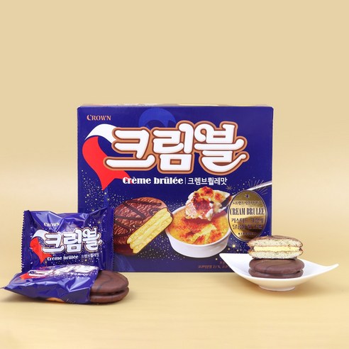 크라운 크렘브뢸레맛 초코 디저트