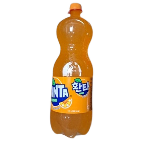 환타 오렌지 과즙 탄산음료, 1.5L, 2개