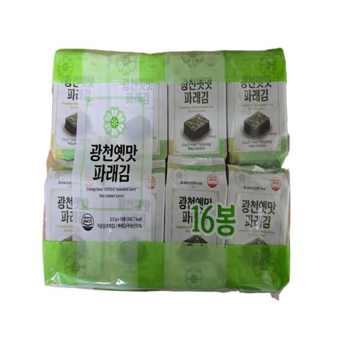 광천옛맛파래김, 2개, 56g