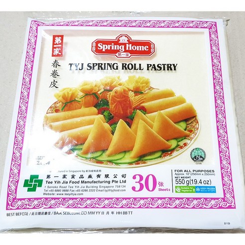 랜시푸드 춘권피(10인치 18g+-1g x30개 550g), 30개, 1g