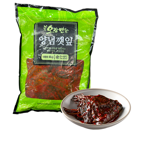 양념깻잎무침, 4kg, 1개